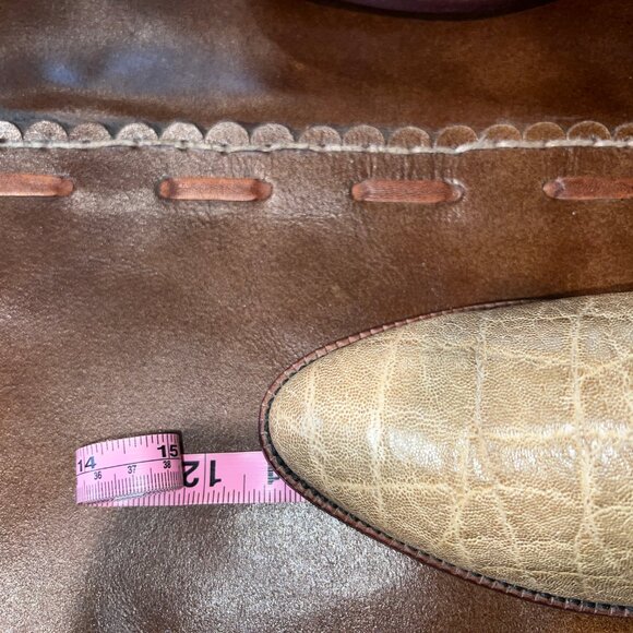 Unisex High-End Light Tan Elephant Skin Cowboy/Cowgirl Boots 7D/8.5B main image 9